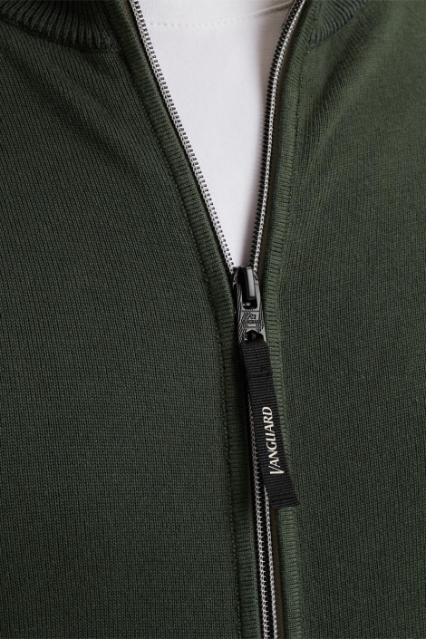 Vanguard zip jacket cotton modal plated